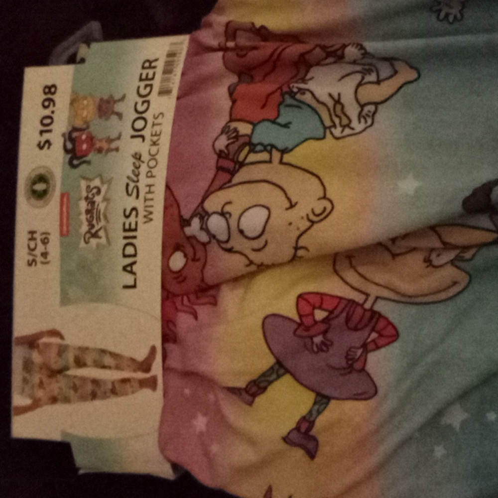 RUGRATS LADIES SLEEP JOGGER LOUNGE PANTS WITH POCKETS